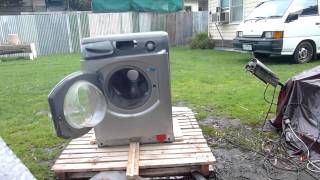 Self Destructing Washing Machine Epic  Hotpoint Self Destructs [upl. by Asiral]