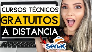 🔥 CURSOS TÉCNICOS ONLINE GRATUITOS do SENAC 🔥  INSCRIÇÕES ABERTAS AGORA  Mari Rel [upl. by Nylrahs]