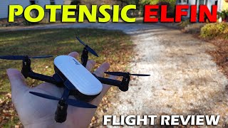 Potensic Elfin Foldable Mini Drone Review [upl. by Pegeen]