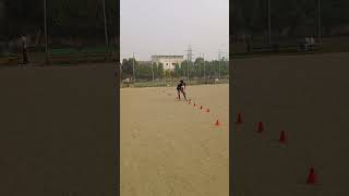 Field hockey fast moving body dodge and skill practice [upl. by Myo]