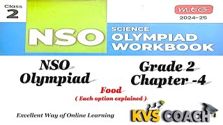 Class 2  NSO  SOF  National Science Olympiads  Chapter 4  Food  olympiads grade2 [upl. by Ycal]