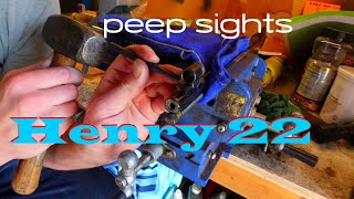 Henry 22 Peep Sights [upl. by Dragde]