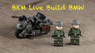 Brickmania WW2 German Motorcycle with Sidecar Live Build [upl. by Freytag]