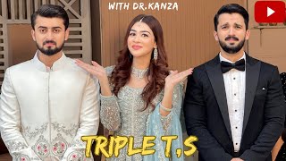 We Tripletss  Shoot Day📸  Most awaited Vlog with Rajab amp Haider🏋️  by DrKanza🦋 [upl. by Gnehs]