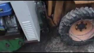 Case 1818 Skidsteer amp Snowblower selfpowered [upl. by Amor278]