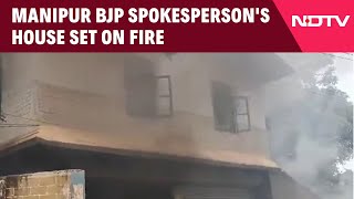 Manipur News  Manipur BJP Spokespersons House Set On Fire For 3rd Time [upl. by Reamonn]