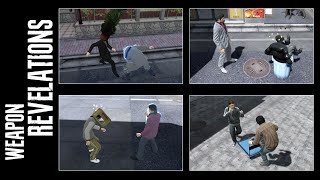 Kiryu  Saejima  Akiyama  Shinada  Weapon Revelations  How to do it  Yakuza 5 [upl. by Cassey]