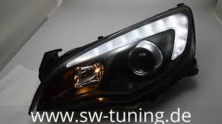 SWDRL Scheinwerfer Opel Astra J 0914 5Türer LED Tagfahrlicht R87 black SWTuning [upl. by Eli243]