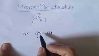 Electron dot structure of H2O [upl. by Klara]