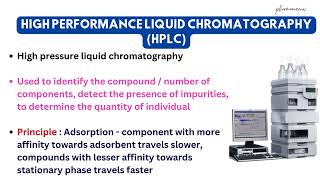 High performance liquid chromatography HPLC  Important points [upl. by Edivad515]