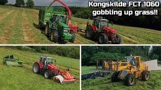 Kongskilde FCT 1060 gobbling up grass  Kellehers Innishannon [upl. by Snej137]