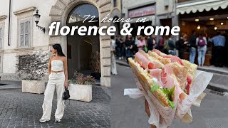 3 days in Florence  Rome Travel Vlog What To Do amp Where To Eat 🍝🍷 [upl. by Irim]