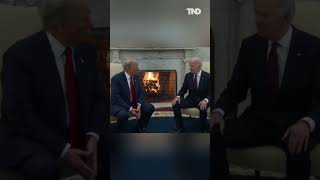 Biden Trump meet at White House for traditional power transfer ceremony [upl. by Ltihcox]