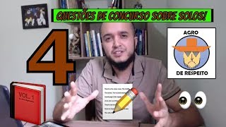 4 questões de concursos sobre solos Quantas você consegue acertar [upl. by Gerianne]