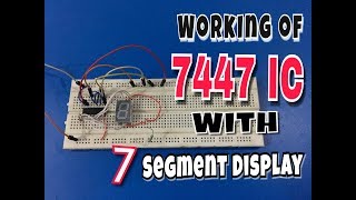 7447 Seven Segment Display Working [upl. by Arabella]