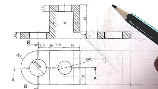 How to do Sectioning Drawing Easily [upl. by Garrett]