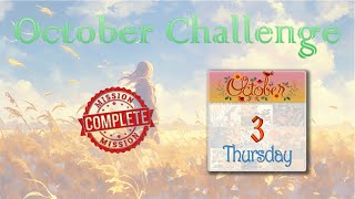 3rd October Thu 5Minute Calendar Puzzle Challenge  Time’s Ticking [upl. by Annovoj]