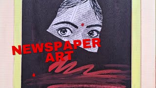 Red  Newspaper Art [upl. by Nawotna]