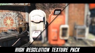 Fallout 4  High Resolution Texture Pack Comparison [upl. by Cordy]