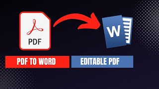 How To Convert Pdf To Word In Laptop [upl. by Irallih420]