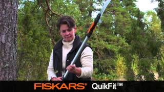 Fiskars QuikFit™ Telescopic Shaft L136032 [upl. by Anigger266]