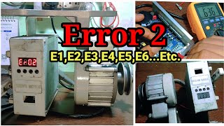 Akari Servo Motor Error 2  Queen Servo Motor Error 2  Sewing Machine No Power [upl. by Garate741]