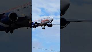 JET2 holidays landing aviation viralvideo planesspotting BirminghamTravelling2024 [upl. by Pepita]