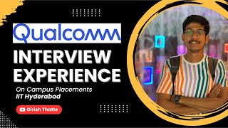 Qualcomm Interview Experience 🔥  SDE  On Campus  IIT Hyderabad  Tips to Crack Qualcomm Interview [upl. by Matthia]