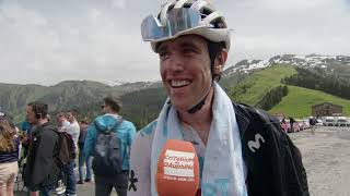 Oier Lazkano  Interview at the finish  Stage 7  Critérium du Dauphiné 2024 [upl. by Fineberg]