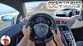 The Lamborghini Aventador Ultimae is a Wailing Wonderful NA V12 SendOff POV Drive Review [upl. by Ahsan]