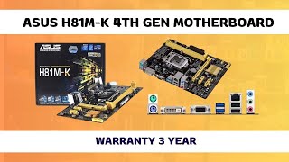 Asus H81MK 4th Gen Motherboard  Asus h81mc  Motherboard Price In Banglades [upl. by Koran]