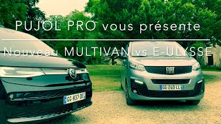 Essai comparatif  Nouveau Volkswagen Multivan vs Fiat EUlysse [upl. by Ajani]