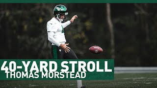 London 40Yard Stroll With Thomas Morstead  The New York Jets  NFL [upl. by Aitnahc]