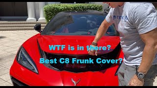 Best Frunk cover for the C8 Corvette Z06 Z07 Stingray Z51 double sided front engine plaque car show [upl. by Sladen344]