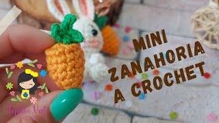 Mini Zanahoria a Crochet Zanahoria tejida DYI Tejidos Val [upl. by Nnoryt]