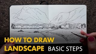 How to Draw a Landscape [upl. by Karola]