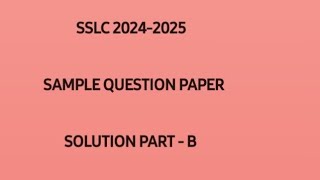 MBOSE 10 Mathematics SSLC 2425 Sample Question paper part B [upl. by Uahc]