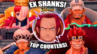 The Top 10 Counters and Best Units to Use Against EX Film Red Shanks  One Piece Bounty Rush [upl. by Nnawaj404]