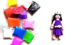 doll  Clay Doll  how to draw  clay art drawing clay art vairalvideo [upl. by Collis]