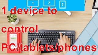 Logitech MK850 Performance Wireless Keyboard and Mouse Combo Control up to 3 devices [upl. by Bebe931]