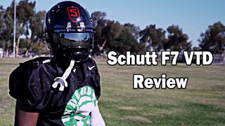 Schutt F7 VTD Football Helmet Review [upl. by Nimzzaj]