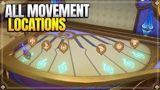 All Movement Locations for Autoharmonic Music Box  World Quests amp Puzzles 【Genshin Impact】 [upl. by Gaudet]