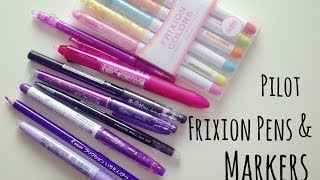 Pilot Frixion Pens Markers and Pencil Crayon Review HD [upl. by Relyhcs]