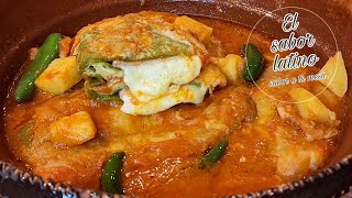 🔴¡Asi se Preparan los Nopales Rellenos de Queso En Caldillo De Jitomate🍅El sabor latino🔥 [upl. by Irrej]