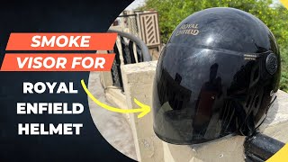 Smoke Visor for RE Half Face Helmet  How To Change RE Helmet Visor [upl. by Neahs]