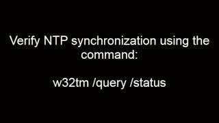 Configuring NTP on Windows 2012 Server [upl. by Olegnaid725]