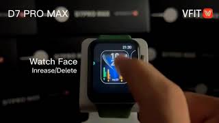 Series 7  IWO  D7 pro Max V fit app smartwatch quick look  ip68 waterproof [upl. by Pell]