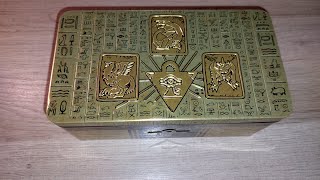 YuGiOh Pharaohs Gods Steel Tin Opening [upl. by Ydahs]