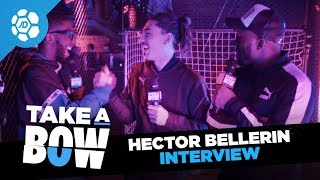 Hector Bellerin Talks Hair Rob Holdings Music Selection Bukayo Saka amp More  Take a Bow Live [upl. by Annawt]