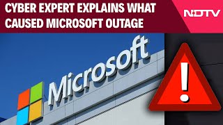 Microsoft Global Outage Latest News  Cyber Expert Explains What Caused Microsoft Outage [upl. by Harl516]